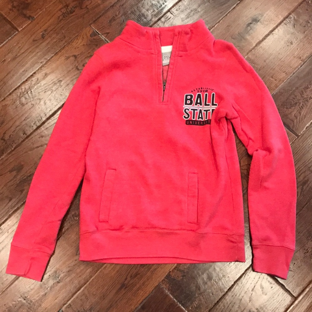 Women’s Ball State University Zipper Sweat Top USED